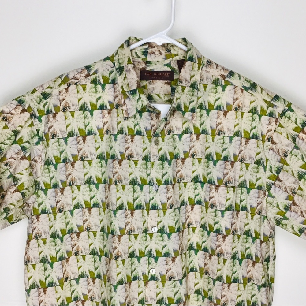 Tori Richard Hawaiian short sleeve button up shirt large - Picture 3 of 10